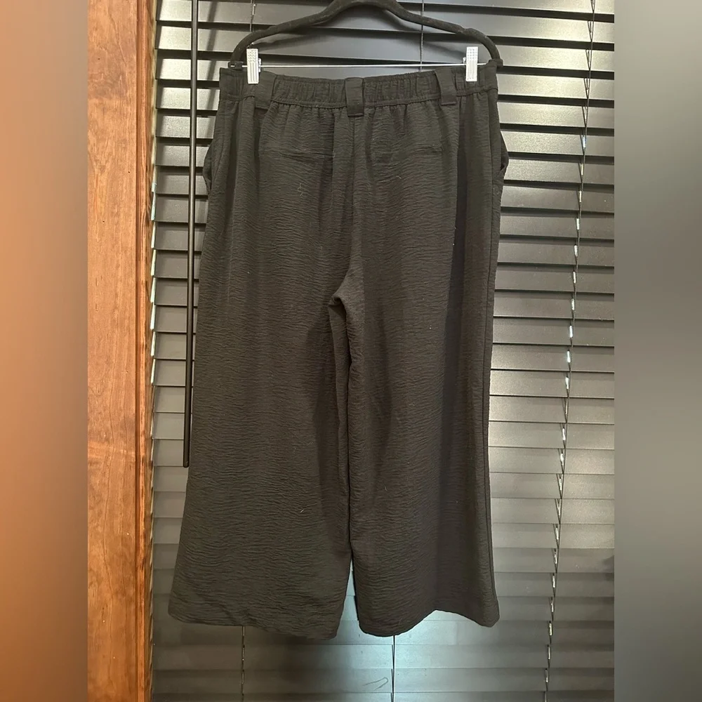 EUC Jules & Leopold Black Dress Pants Wide-Leg Style ANKLE LEIGHT
